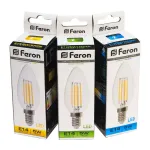 Лампа светодиодная Feron LB-58 свеча E14 5Вт 4000K 25573 от ImperiumLoft