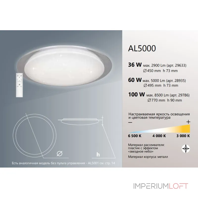 Встраиваемый светильник Feron Saffit AL5000 29633 от ImperiumLoft