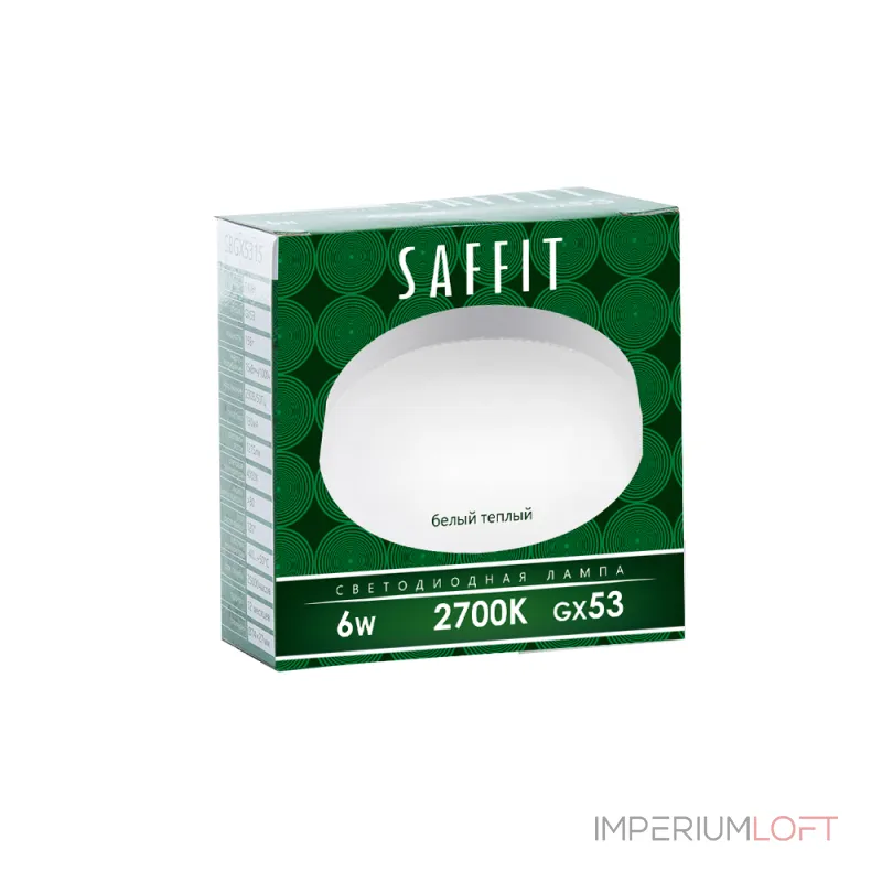 Лампа светодиодная Feron Saffit Sbgx 5306 GX53 6Вт 2700K 55194 от ImperiumLoft
