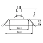 Встраиваемый светильник Feron DL10 15109 Цвет арматуры белый от ImperiumLoft