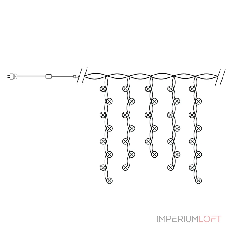 Бахрома световая Feron CL22 32343 от ImperiumLoft Бахрома световая Feron CL22 32343 от ImperiumLoft