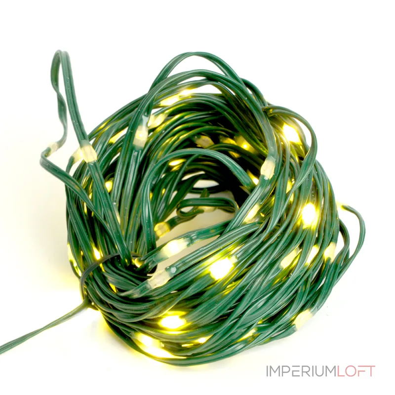 Гирлянда линейная FERON CL582 200LED 2700К (теплый белый) 20м+3м IP20 9W 48631 от ImperiumLoft