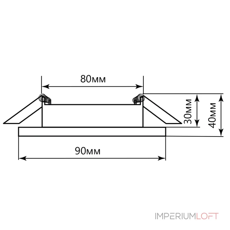 Встраиваемый светильник Feron AL612 28912 от ImperiumLoft