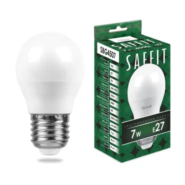 Лампа светодиодная SAFFIT SBG4507 Шарик E27 7W 230V 4000K 55037 Лампа светодиодная SAFFIT SBG4507 Шарик E27 7W 230V 4000K 55037