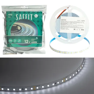 Светодиодная LED лента Feron SST02 SAFFIT 120SMD(2835)/м 9.6Вт/м 12V 5000*8*1.22мм 6500К IP20 55242 Светодиодная LED лента Feron SST02 SAFFIT 120SMD(2835)/м 9.6Вт/м 12V 5000*8*1.22мм 6500К IP20 55242