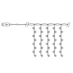 Гирлянда дождь FERON CL591 480LED 5000К (белый) 3*3м+3м IP20 5W 41639 от ImperiumLoft