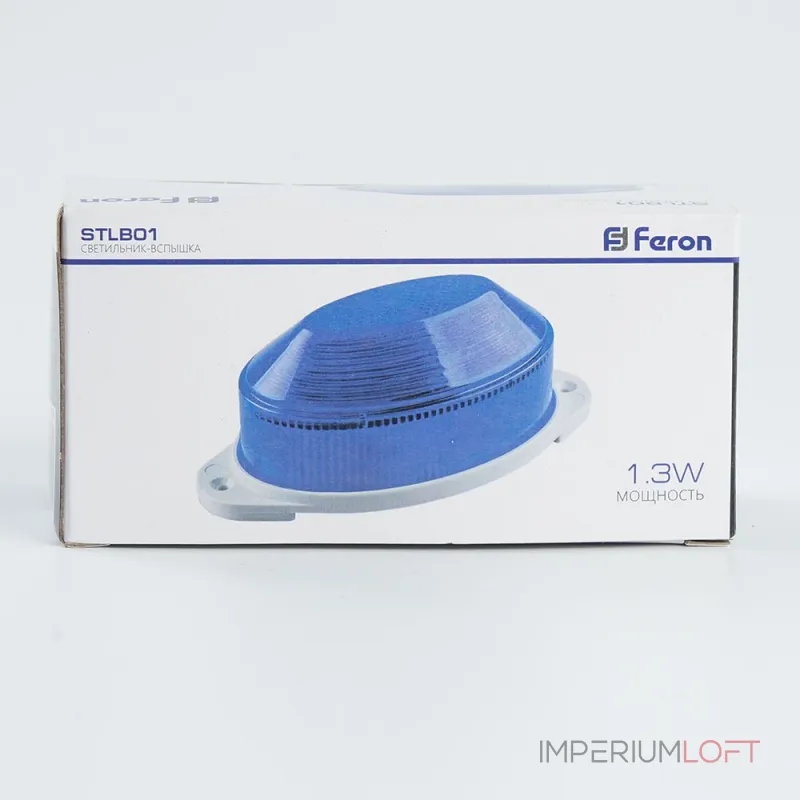 Накладной светильник Feron Saffit STLB01 29896 Цвет арматуры белый Цвет плафонов синий от ImperiumLoft