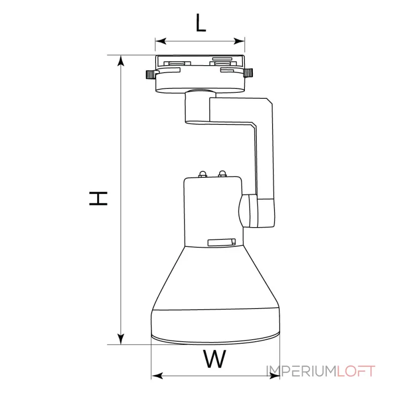 Светильник трековый однофазный на шинопровод под лампу Feron AL193 E27 IP20 50W от ImperiumLoft