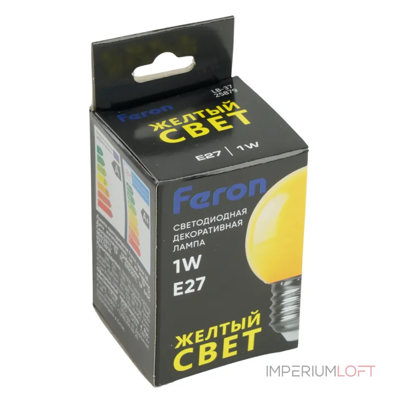 Лампа светодиодная Feron LB-37 Шарик E27 1W 230V Желтый 25879 от ImperiumLoft Лампа светодиодная Feron LB-37 Шарик E27 1W 230V Желтый 25879 от ImperiumLoft