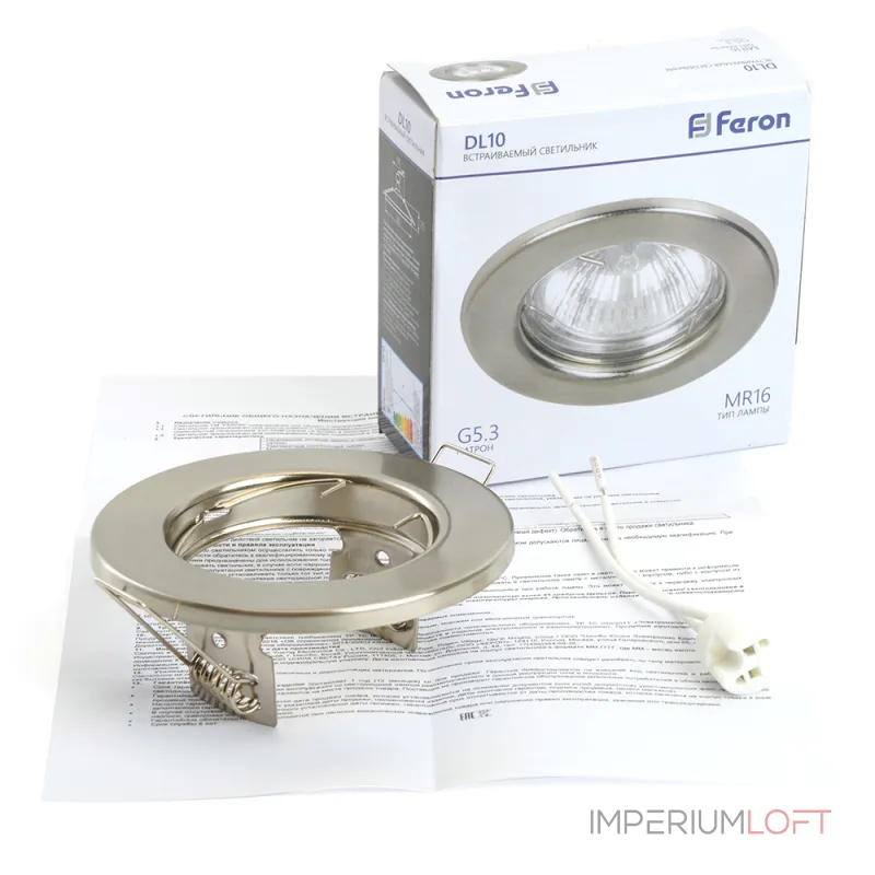 Встраиваемый светильник Feron DL10 15112 от ImperiumLoft