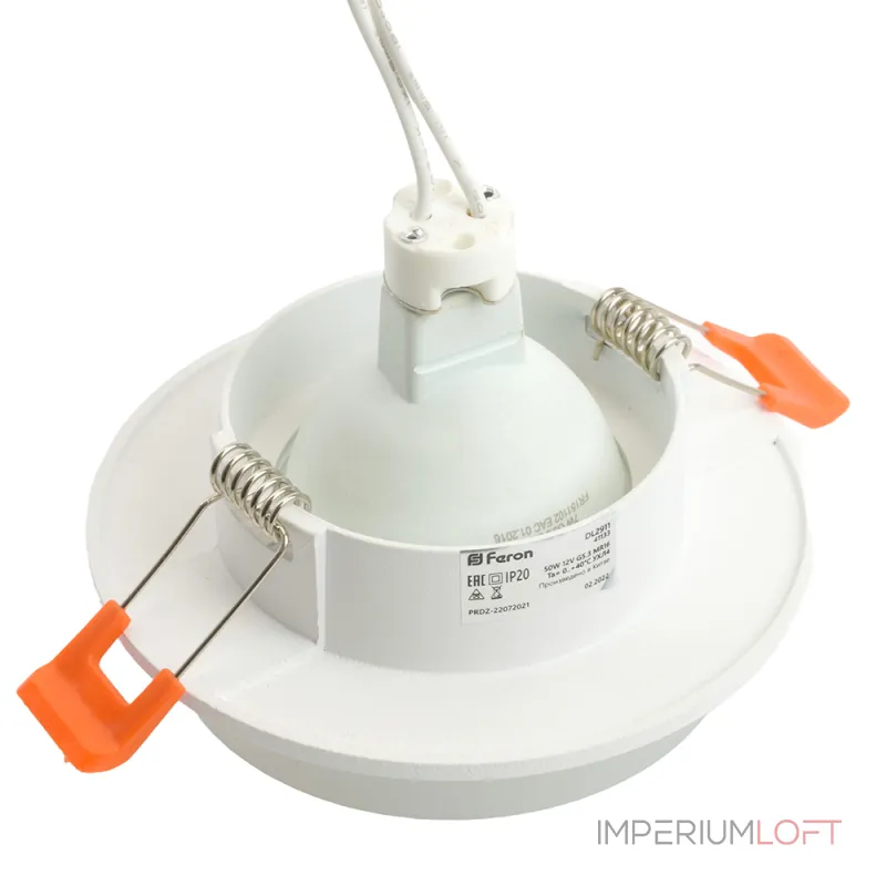 Встраиваемый светильник Feron Saffit 41133 Цвет арматуры белый Цвет плафонов белый от ImperiumLoft