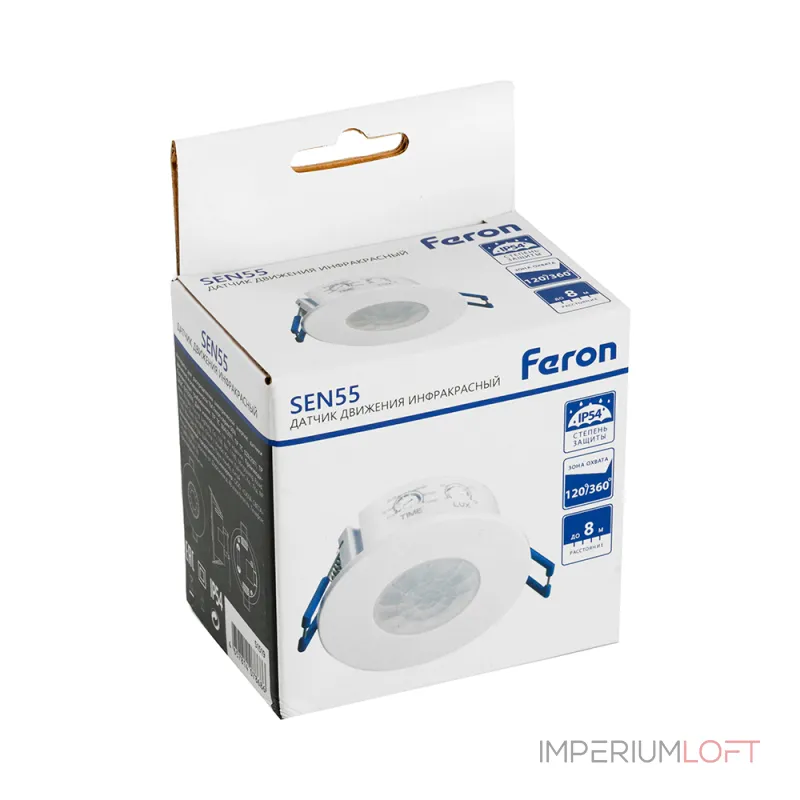 Датчик движения и освещенности Feron SEN55 51519 от ImperiumLoft
