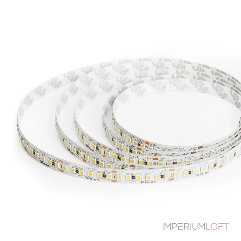 Светодиодная LED лента Feron LS502 180SMD(2835)/м 16Вт/м 24V 5000*10*1.22мм 4000К IP20 41528 от ImperiumLoft
