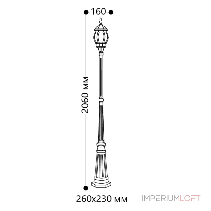 Фонарный столб Feron Восемь граней 11212 от ImperiumLoft