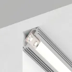 Профиль встраиваемый угловой внутренний Feron 10270 Цвет арматуры серебро Цвет плафонов белый от ImperiumLoft