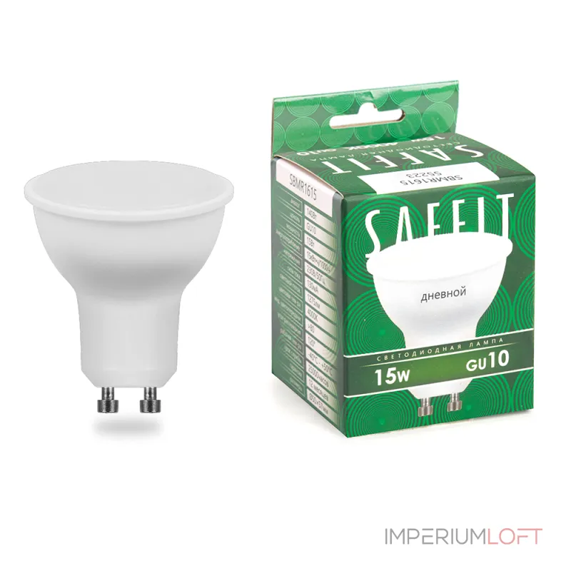 Лампа светодиодная Feron Saffit Sbmr 1615 GU10 15Вт 6400K 55223 от ImperiumLoft Лампа светодиодная Feron Saffit Sbmr 1615 GU10 15Вт 6400K 55223 от ImperiumLoft
