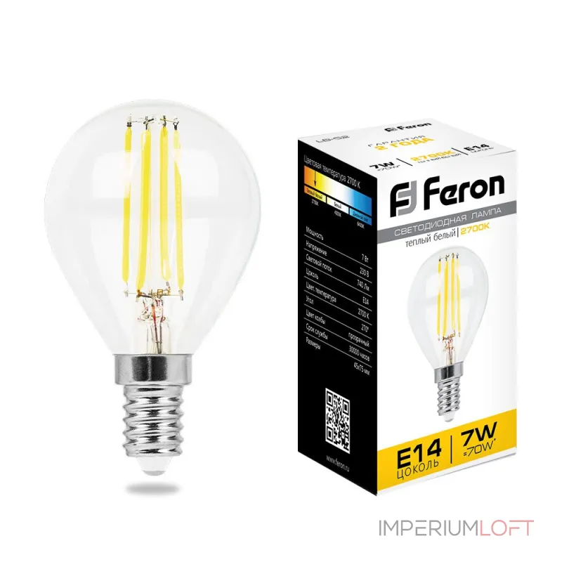 Лампа светодиодная Feron LB-52 E14 7Вт 2700K 25874 от ImperiumLoft Лампа светодиодная Feron LB-52 E14 7Вт 2700K 25874 от ImperiumLoft