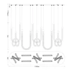 Подвесной светильник Fluorite Levita FL1180-10P