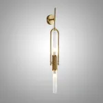 Настенный светильник Tube Gold со стеклянными плафонами цилиндрами от Vinsa