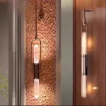 Настенный светильник Tube Gold со стеклянными плафонами цилиндрами от Vinsa