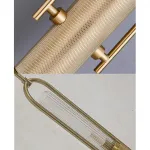 Настенный светильник Tube Gold со стеклянными плафонами цилиндрами от Vinsa