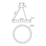 Подвесная люстра Fluorite Aurelia FL1200-8P
