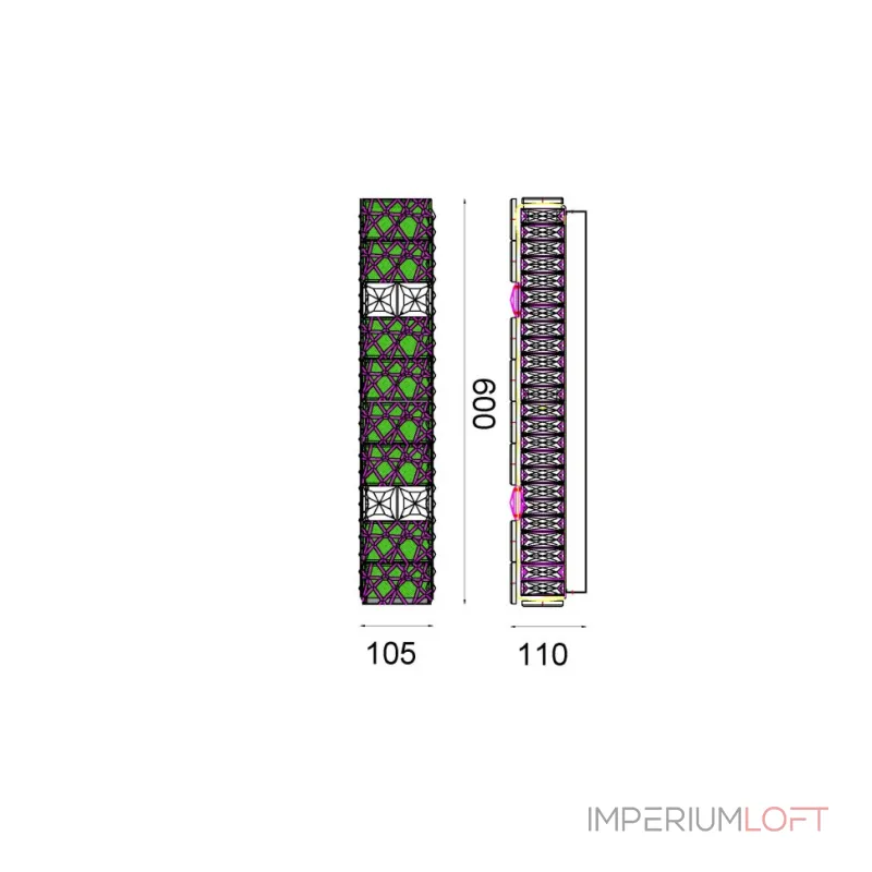 Настенный светильник (Бра) Fluorite Ravissement FL1057-3W