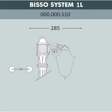 Консоль для паркового фонаря FUMAGALLI BISSO SYS 1L 000.000.S10.A0 Консоль для паркового фонаря FUMAGALLI BISSO SYS 1L 000.000.S10.A0
