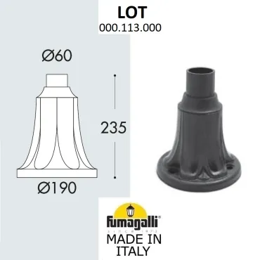 Парковый столб FUMAGALLI LOT 000.113.000.A0 Парковый столб FUMAGALLI LOT 000.113.000.A0