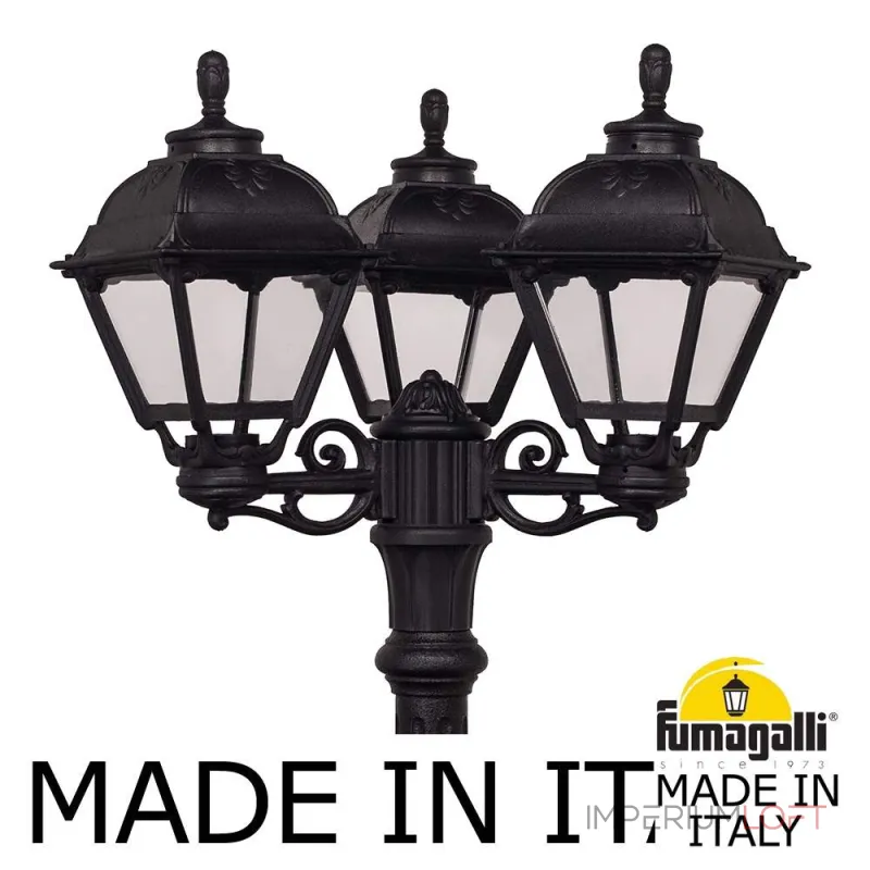 Садово-парковый фонарь FUMAGALLI RICU BISSO/CEFA 3L U23.157.S30.AXE27 от ImperiumLoft Садово-парковый фонарь FUMAGALLI RICU BISSO/CEFA 3L U23.157.S30.AXE27 от ImperiumLoft