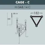 Парковый фонарь FUMAGALLI NEBO OFIR/CEFA 3L U23.202.R30.BYE27 от ImperiumLoft