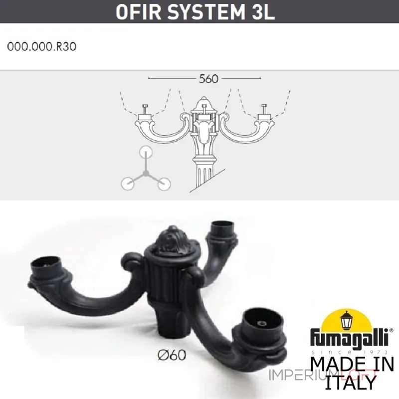 Парковый фонарь FUMAGALLI TABOR OFIR/SIMON 3L U33.205.R30.AYH27 от ImperiumLoft Парковый фонарь FUMAGALLI TABOR OFIR/SIMON 3L U33.205.R30.AYH27 от ImperiumLoft