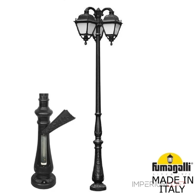 Парковый фонарь FUMAGALLI TABOR OFIR/SIMON 3L U33.205.R30.AYH27 от ImperiumLoft Парковый фонарь FUMAGALLI TABOR OFIR/SIMON 3L U33.205.R30.AYH27 от ImperiumLoft