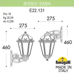 Светильник уличный настенный FUMAGALLI BISSO/SABA K22.131.000.VXE27 DN от ImperiumLoft