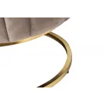 N-BH2009 BG BR Банкетка велюр серо-беж, метал.основ.135*54*45см от ImperiumLoft