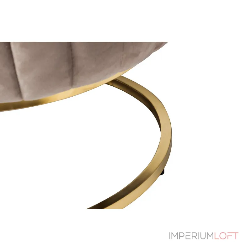 N-BH2009 BG BR Банкетка велюр серо-беж, метал.основ.135*54*45см от ImperiumLoft