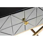 KFG090 Тумба с матовой зерк.отделкой каркас металл. 60*40*60см от ImperiumLoft