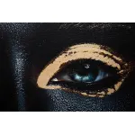 Холст 'Темная девушка' в багете латунь от ImperiumLoft