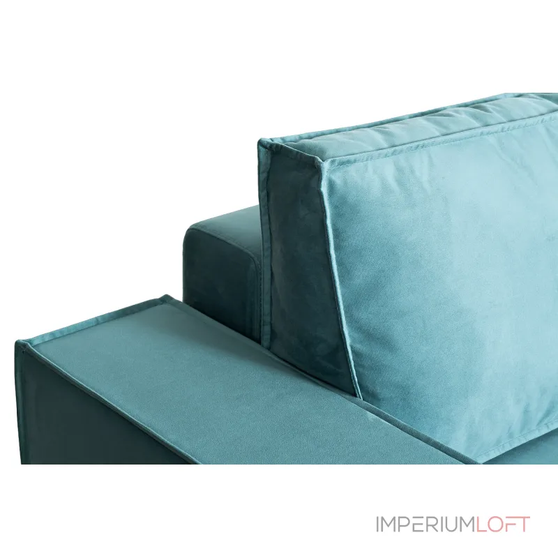 Диван Bergamo трехм.раскл.угл. правый вел.бирюз.Vel43 250*160*90 от ImperiumLoft