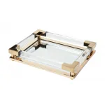 Поднос прямоугольный зеркальный/золото от ImperiumLoft
