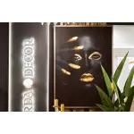 Холст 'Темная девушка' в багете латунь от ImperiumLoft