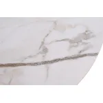 Стол журнальный круглый искусственный камень белый от ImperiumLoft