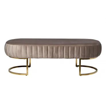 N-BH2009 BG BR Банкетка велюр серо-беж, метал.основ.135*54*45см N-BH2009 BG BR Банкетка велюр серо-беж, метал.основ.135*54*45см