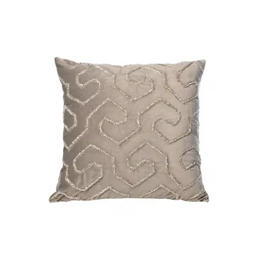 70SW-20322 Подушка с бисером Этника серебро 45*45см