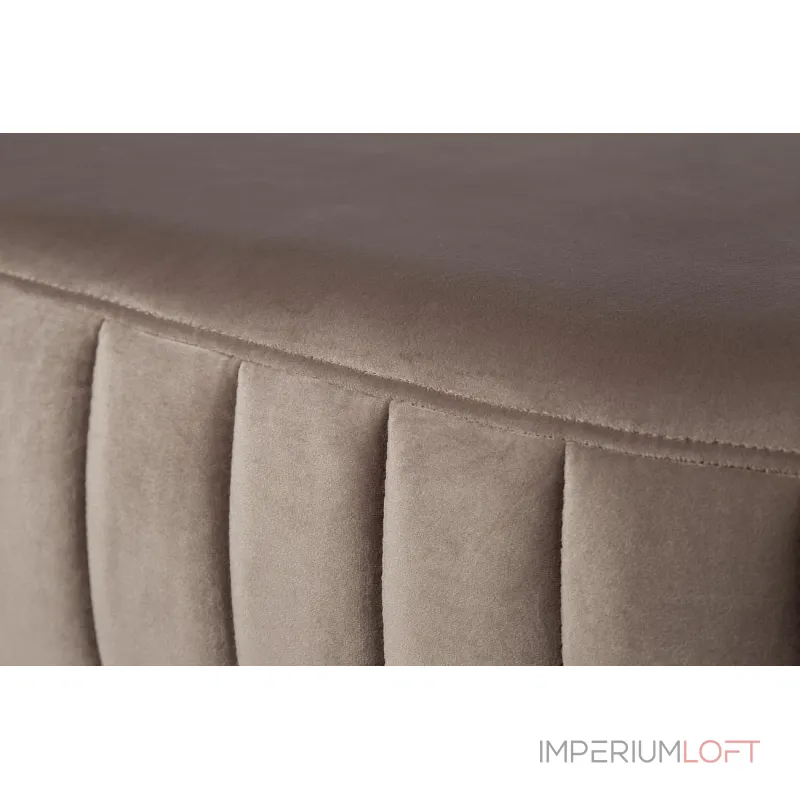 N-BH2009 BG BR Банкетка велюр серо-беж, метал.основ.135*54*45см от ImperiumLoft