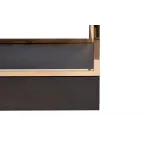 Стеллаж-полусфера розовое золото/темный шпон от ImperiumLoft