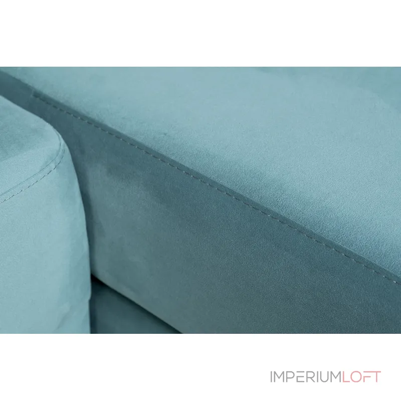 Диван Bergamo трехм.раскл.угл. правый вел.бирюз.Vel43 250*160*90 от ImperiumLoft