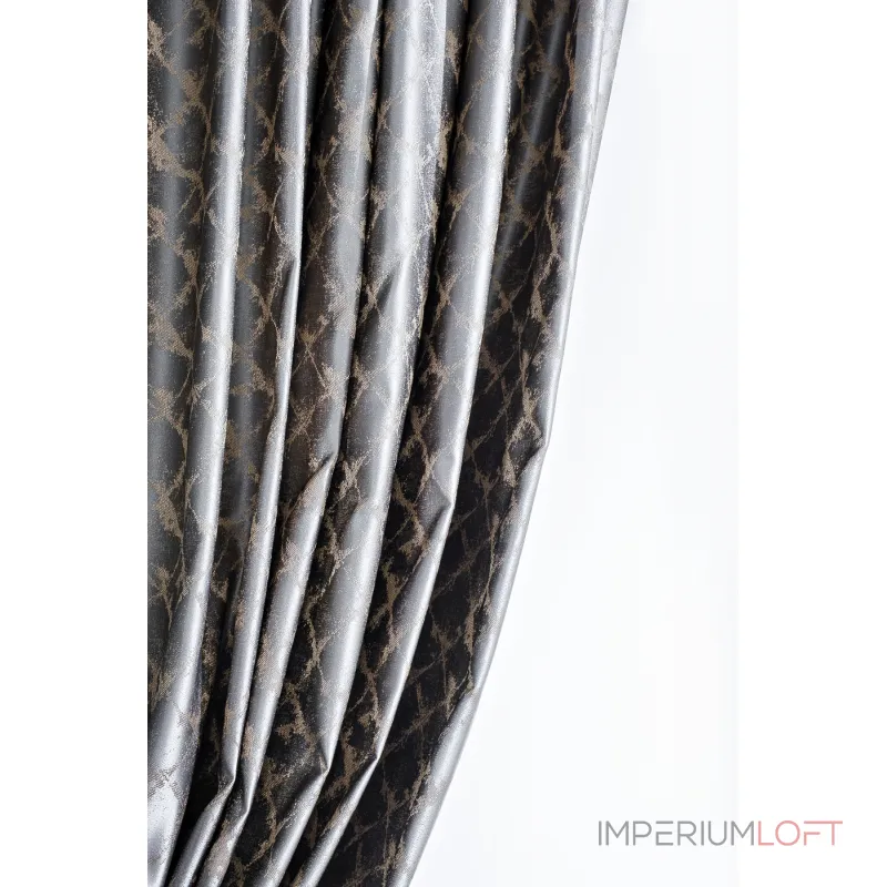 121GD-GAB1306-PORT SER Портьера TRENTO серая 275*260см от ImperiumLoft