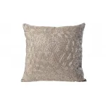 70SW-20309 Подушка с бисером Снежинка серебро 45*45см от ImperiumLoft