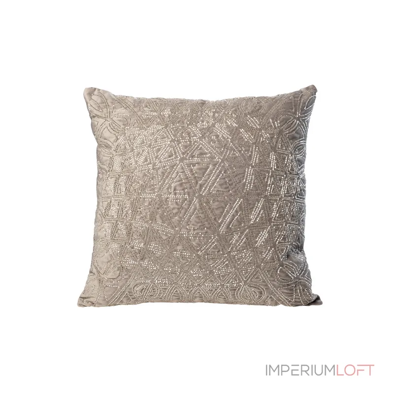 70SW-20309 Подушка с бисером Снежинка серебро 45*45см от ImperiumLoft 70SW-20309 Подушка с бисером Снежинка серебро 45*45см от ImperiumLoft